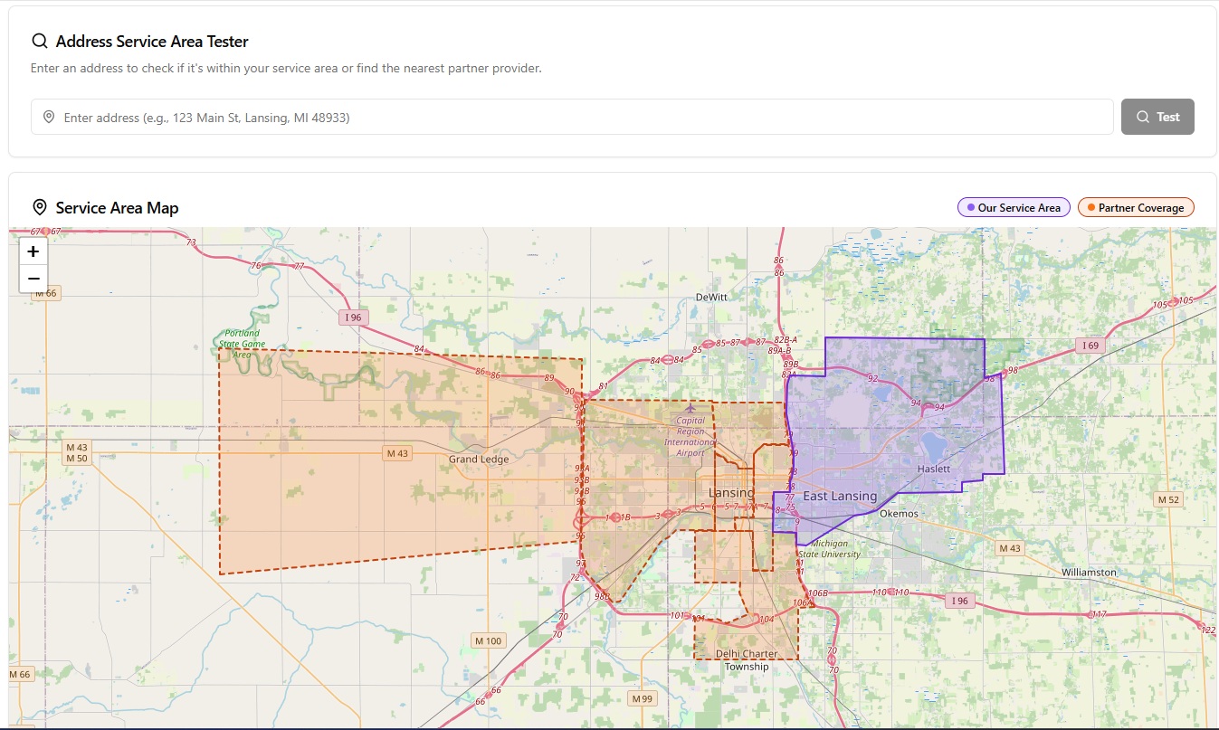 Service Area Verification | Geographic Coverage Routing | PhoneFlow